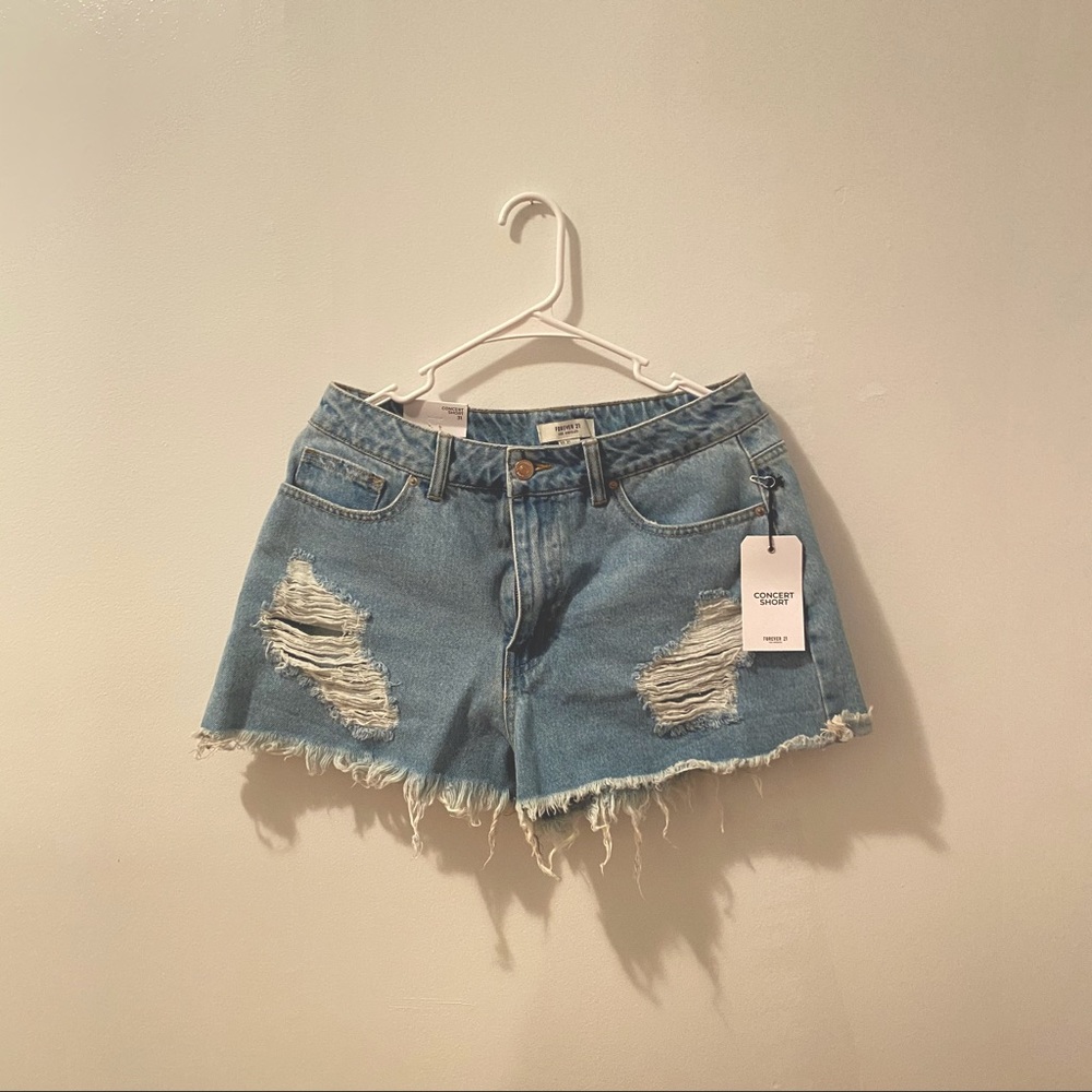 NEW WITH TAGS! Forever 21 denim concert shorts